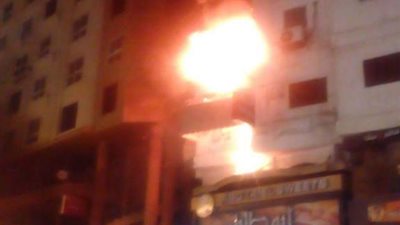 اندلاع النيران داخل شقة سكنية في دمياط