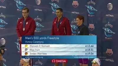 القماش يفوز بذهبية سباق 500 متر ببطولة أمريكا الشتوية للسباحة