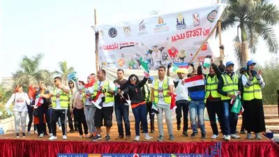 لحظة انطلاق ماراثون الخير 