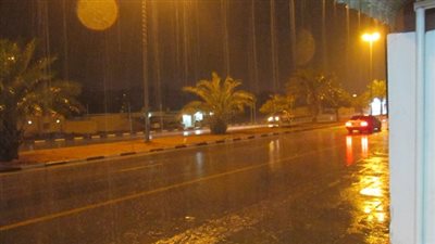 أمطار غزيرة تضرب الإسكندرية