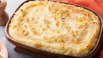 طريقة تحضير بطاطس بالجبن الأزرق والبارميزان‏