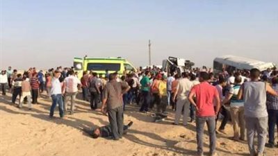 مصرع وإصابة 5 أشخاص إثر حادث تصادم على صحراوي الإسماعيلية