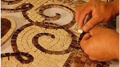 الكشف عن لوحة فسيفساء مذهلة في أريحا تعود للحقبة الأموية