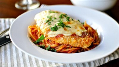 طريقة تحضير الدجاج بالموزاريلا وصلصة العسل بالخردل