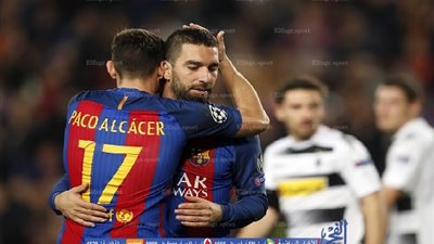 توران يضيف الهدف الثاني له والثالث للبرسا في شباك مونشنجلادباخ (فيديو)