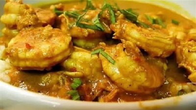 طريقة تحضير روبيان بالكاري