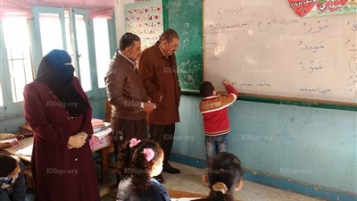 النيلي يتابع انتظام العملية التعليمية بالمدارس ويؤكد علي الوحدة الوطنية (صور)
