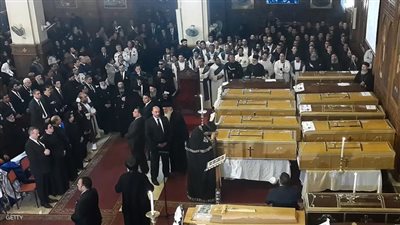 مشاهير الأقباط مسجلين غياب في جنازة ضحايا 