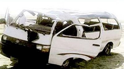 مصرع  4 وإصابة 9 آخرين في إنقلاب ميكروباص بترعة الإبراهيمية  