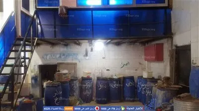 ضبط مصنع منظفات صناعية مجهولة المصدر بالسويس (صور)