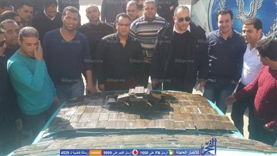 ضبط 305 طربة حشيش قبل ترويجها في الإسماعيلية (صور)