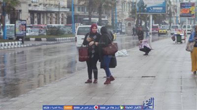 موجة طقس سيئ وأمطار غزيرة تضرب الإسكندرية لليوم الثانى (صور)