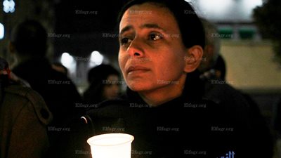 شموع ودموع لتأبين شهداء 