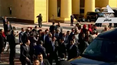 السيسي يغادر احتفالية افتتاح محور 