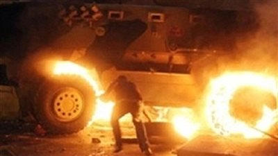 عاجل.. انفجار عبوة ناسفة أسفل مدرعة شرطة ببني سويف