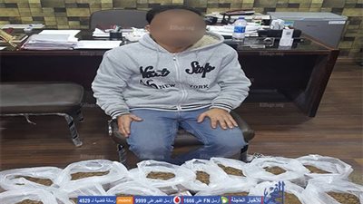 ضبط عاطل متلبسا بتصنيع الحشيش في الإسماعيلية (صور)