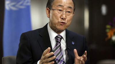 بان كى مون عن الأوضاع فى 