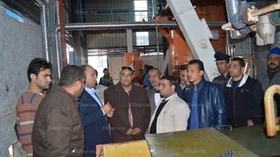 وفد من شباب كفر الشيخ يتفقد المشروعات القومية في مطوبس (صور)