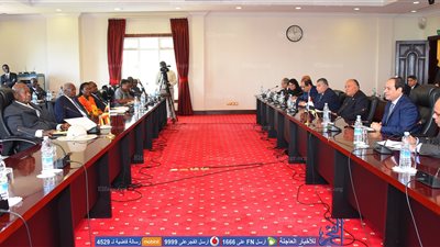 عاجل.. بدء مباحثات السيسي مع نظيره الأوغندي فى عنتيبي