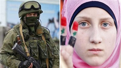 شاهد.. ماذا تقدم فتيات سوريا للجنود الروس؟ (صور وفيديو)