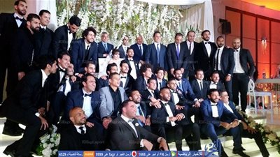 صور حفل زفاف أحمد عادل عبد المنعم بحضور نجوم الأهلي بكاميرا الفجر الرياضي