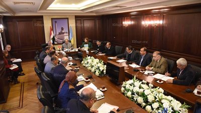 محافظ الإسكندرية يعقد لجنة توافر السلع الأساسية ويوجه بالنزول إلى القرى (صور)