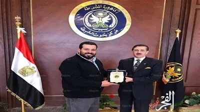 أكاديمية الشرطة تكرم الإعلامي تامر بشير (صور)