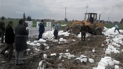 إزالة حالة تعدِ على 600 متر أراضي زراعية في البحيرة 