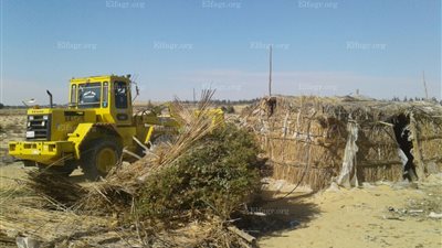 إزالة تعديات علي 135 فدان أراضي أملاك دولة بوادي النطرون..(صور)