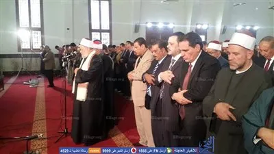 وزير الأوقاف ومفتي الجمهورية يؤديان صلاة الجمعة بالمسجد العباسي في بورسعيد