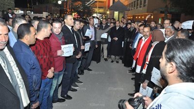 وقفة احتجاجية بالشموع لتأبين شهداءالبطرسية لمستقبل وطن ببورسعيد (صور)