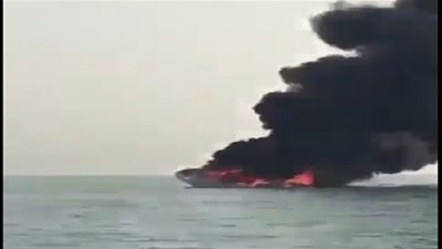 المشاهد الأولى لحريق 