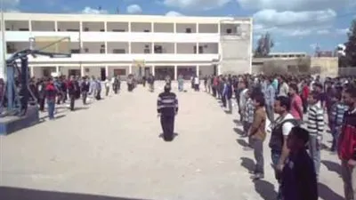 سرقة مبالغ مالية وشاشات حاسب آلي من مدرسة قرية البيضا بكفرالدوار