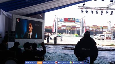الاستعدادات النهائية لموقع افتتاح الرئيس السيسي للكوبري العائم ببورسعيد غدا (صور) 