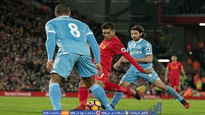 فيرمينو يضيف الهدف الثاني لليفربول أمام ستوك سيتي 