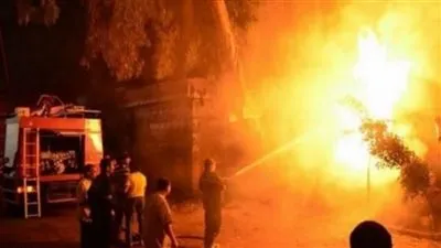 تفاصيل حريق ضخم في كنيسة بميت غمر بالدقهلية