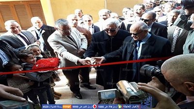 محافظ المنيا ومساعد وزير العدل يفتتحان مجمع محاكم ملوي بعد تجديده عقب تدميره في فض رابعة