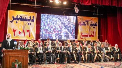 محافظ الفيوم ورئيس الجامعة يشاركان في احتفالية عيد العلم التاسع (صور وفيديو) 