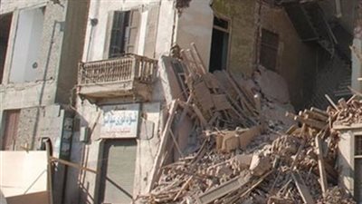 إنهيار جزئي في عقار بالإسكندرية 