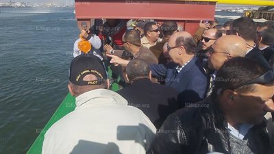 ما لا تعرفه عن كوبري النصر العائم الذي افتتحه السيسي ببورسعيد (فيديو وصور)