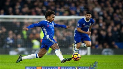 ويليان يعيد تشيلسي للتقدم من جديد أمام ستوك سيتي بهدف 