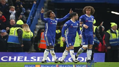 ويليان يضيف الهدف الثاني له والثالث لتشيلسي أمام ستوك سيتي (فيديو)