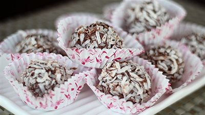 طريقة عمل سكونز الشوكولاتة وجوز الهند