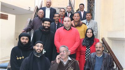 في حب مصر أمالنا تهنئ كنيسة الأنبا أنطونيوس بحلوان برأس السنة وعيد الميلاد المجيد