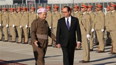 بارزانى: زيارة الرئيس الفرنسى لكردستان العراق 
