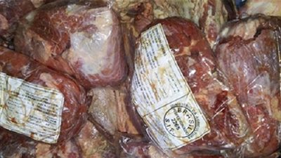 ضبط 725 كيلو لحوم فاسدة داخل مطعم بالعجوزة 