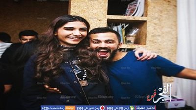 صورة رومانسية تجمع سونام كابور وحبيبها أناند أهوجا