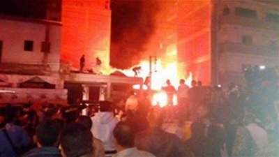 حريق بمستشفى العريش العام وسماع دوي إطلاق نار