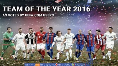 التشكيلة الأفضل في 2016 .. سيطرة مدريدية وبرشلونية