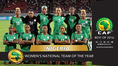 جوائز الكاف.. نيجيريا أفضل منتخب نسائي في 2016